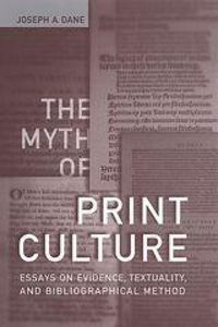 Produktbild: The Myth of Print Culture