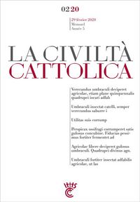 Produktbild: La Civilta Cattolica ; Fevrier 2020