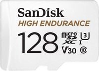 Produktbild: SanDisk High Endurance Monitoring microSDXC-Karte 128 GB Class 10, UHS-I, UHS-Class 3, v30 Video Speed Class inkl. SD-Adapter
