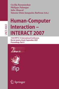 Produktbild: Human-Computer Interaction - INTERACT 2007