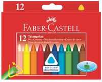 Produktbild: Faber-Castell Wachsmalstifte dreikant 12er Kartonetui