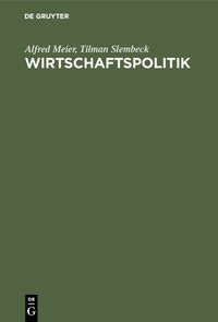 Produktbild: Wirtschaftspolitik