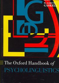 Produktbild: Oxford Handbook of Psycholinguistics