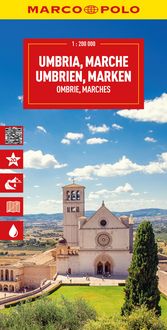 Produktbild: MARCO POLO Reisekarte Italien 08 Umbrien, Marken 1:200.000