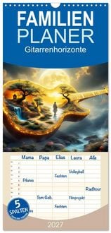 Produktbild: Familienplaner 2027 - Gitarrenhorizonte mit 5 Spalten (Wandkalender, 21 x 45 cm) CALVENDO