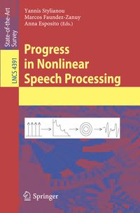 Produktbild: Progress in Nonlinear Speech Processing