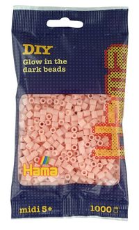 Produktbild: Hama Perlen leuchtfarben/pink, Leuchtperlen, 1000 Stück