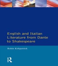 Produktbild: English and Italian Literature From Dante to Shakespeare