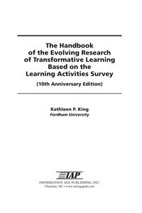 Produktbild: Handbook of the Evolving Research of Transformative Learning