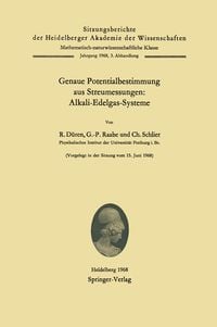 Produktbild: Genaue Potentialbestimmung aus Streumessungen: Alkali-Edelgas-Systeme