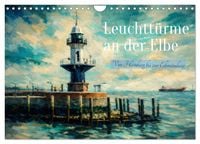 Produktbild: Leuchtt&uuml;rme an der Elbe - von Hamburg bis zur Elbm&uuml;ndung (Wandkalender 2027 DIN A4 quer), CALVENDO Monatskalender