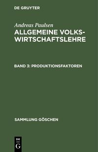 Produktbild: Produktionsfaktoren