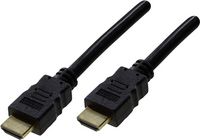 Produktbild: Schwaiger HDMI Anschlusskabel HDMI-A Stecker, HDMI-A Stecker 0.70 m Schwarz HDM0070043 4K UHD, vergoldete Steckkontakte HDMI-Kabel
