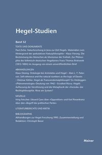 Produktbild: Hegel-Studien Band 32