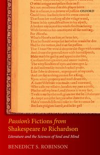 Produktbild: Passion's Fictions from Shakespeare to Richardson