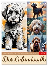 Produktbild: Der Labradoodle (Tischkalender 2026 DIN A5 hoch), CALVENDO Monatskalender
