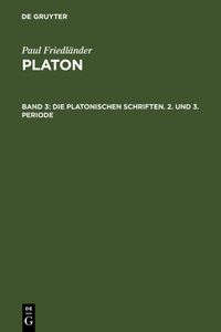 Produktbild: Die platonischen Schriften, 2. und 3. Periode
