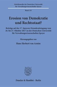 Produktbild: Erosion von Demokratie und Rechtsstaat?