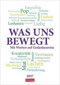 Produktbild: Was uns bewegt Wochen-Kulturkalender 2027 - Mit Worten auf Gedankenreise