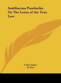 Produktbild: Saddharma Pundarika Or The Lotus of the True Law
