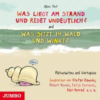Produktbild: Was liegt am Strand und redet undeutlich? & Was sitzt im Wald und winkt?