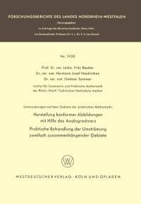 Produktbild: Untersuchungen auf dem Gebiete der praktischen Mathematik