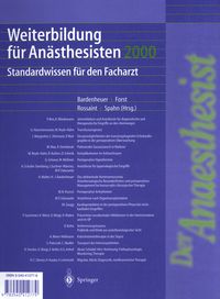 Produktbild: Weiterbildung f&uuml;r An&auml;sthesisten 2000