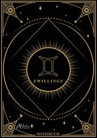 Produktbild: Edles Notizbuch Sternzeichen Zwillinge | Designed by Alfred Herler