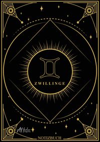 Produktbild: Edles Notizbuch Sternzeichen Zwillinge | Designed by Alfred Herler