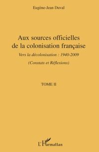 Produktbild: Aux sources officielles de la colonisation francaise - vers