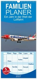Produktbild: Familienplaner 2027 - Ein Jahr in der Welt der Luftfahrt mit 5 Spalten (Wandkalender, 21 x 45 cm) CALVENDO