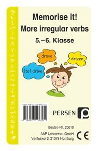 Produktbild: Memorise it! More irregular Verbs