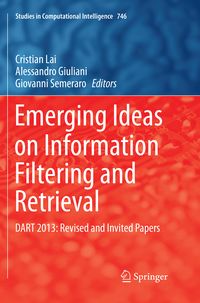 Produktbild: Emerging Ideas on Information Filtering and Retrieval