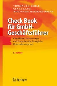 Produktbild: Check Book f&uuml;r GmbH-Gesch&auml;ftsf&uuml;hrer