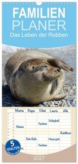 Produktbild: Familienplaner 2027 - Das Leben der Robben mit 5 Spalten (Wandkalender, 21 x 45 cm) CALVENDO