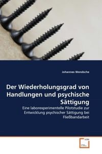 Produktbild: Wendsche, J: Wiederholungsgrad von Handlungen und psychische