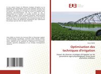 Produktbild: Optimisation des techniques d'irrigation