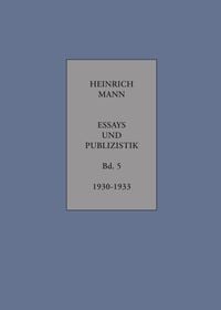 Produktbild: Essays und Publizistik