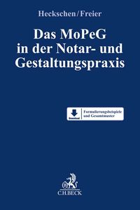 Produktbild: Das MoPeG in der Notar- und Gestaltungspraxis