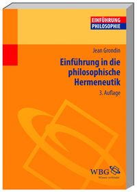 Produktbild: Einf&uuml;hrung in die philosophische Hermeneutik