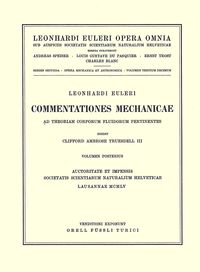 Produktbild: Commentationes mechanicae ad theoriam corporum fluidorum pertinentes 2nd part