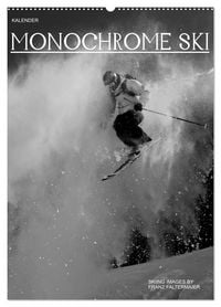 Produktbild: Monochrome Ski (Wandkalender 2027 DIN A2 hoch), CALVENDO Monatskalender