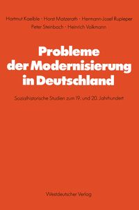 Produktbild: Probleme der Modernisierung in Deutschland