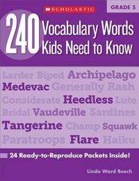 Produktbild: 240 Vocabulary Words Kids Need to Know: Grade 5: 24 Ready-To-Reproduce Packets Inside!