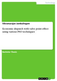 Produktbild: Economic dispatch with valve point effect using various PSO techniques