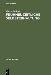 Produktbild: Fr&uuml;hneuzeitliche Selbsterhaltung