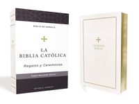 Produktbild: Biblia Cat&oacute;lica, Regalos Y Ceremonias, Piel Reciclada, Blanco, Comfort Print
