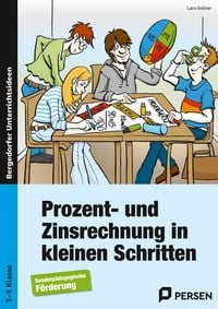 Produktbild: Prozent- und Zinsrechnung in kleinen Schritten