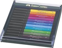 Produktbild: Faber-Castell Tuschestifte Pitt Artist Pens, 12er Set, Basis Farben