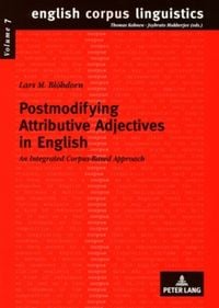 Produktbild: Postmodifying Attributive Adjectives in English